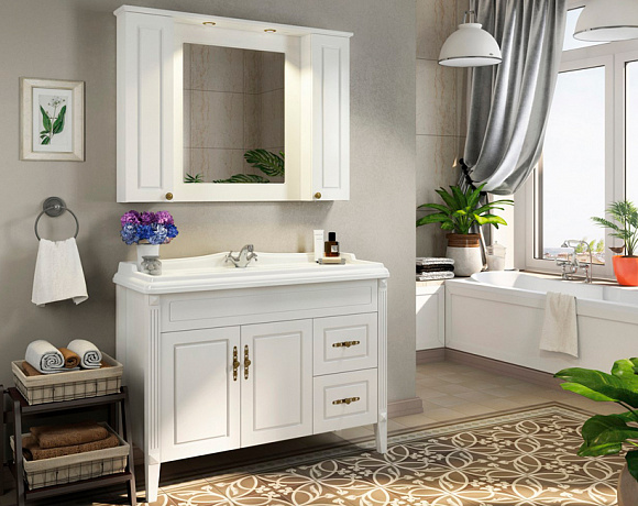 Мебель для ванной Comforty Палермо. Фото в интерьере