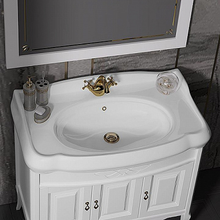 Мебель для ванной Лоренцо 100 Белый матовый Opadiris
