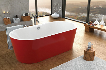 Акриловая ванна Kolpa San Comodo FS 185х90, красный