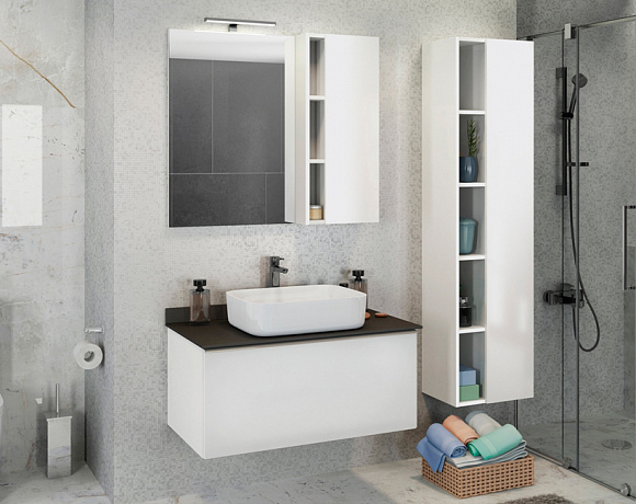 Мебель для ванной Comforty Милан. Фото в интерьере