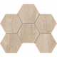 Мозаика Estima Soft Wood SF02 Hexagon 25x28,5