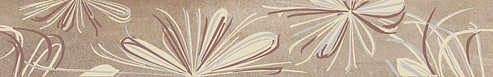 Бордюр Azori Sonnet Beige Flower 6,2x40,5