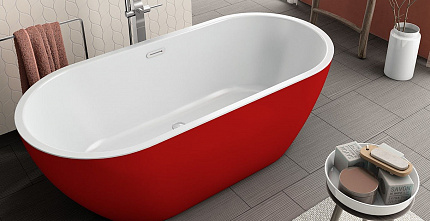 Акриловая ванна Kolpa San Dalia FS 170х80, красный